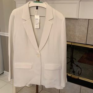 Eileen Fisher Silk Lightweight Sponge Blazer.Size L NWT